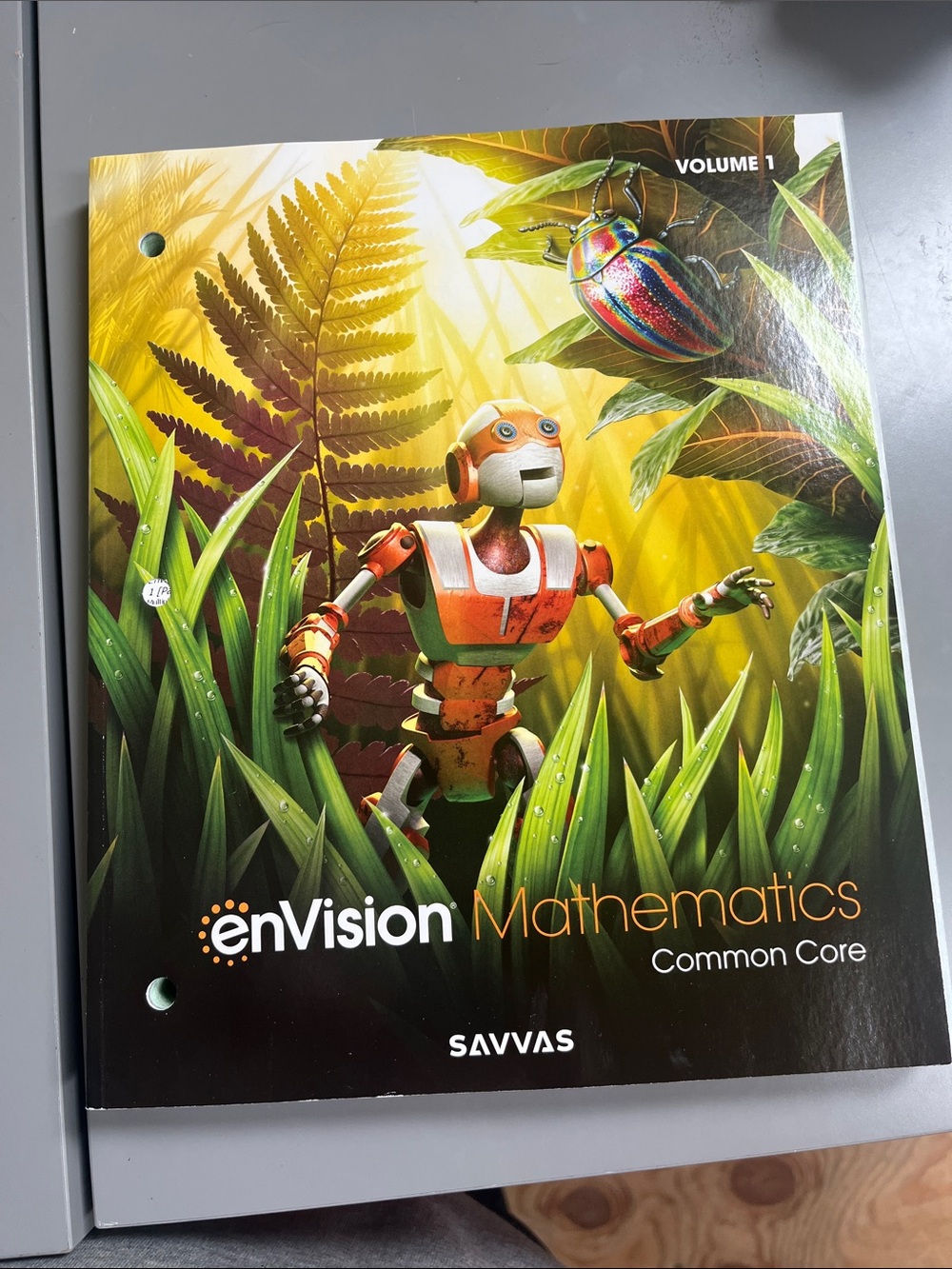 Savvas enVision Mathematics Volume 1 Textbook - Orange/Green Grade 6